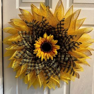 Sunflower wreath